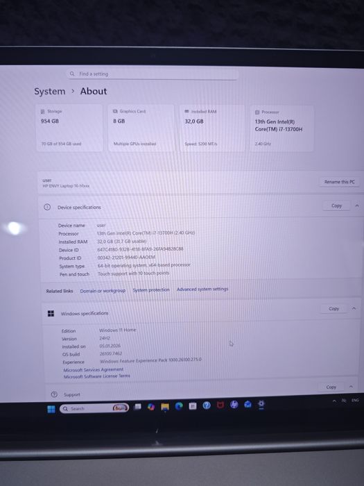 HP Envy 16 WQXGA 2K RTX 4060