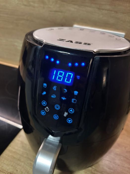 Friteuza cu aer cald - airfryer Zass 1500W, 4l, negru