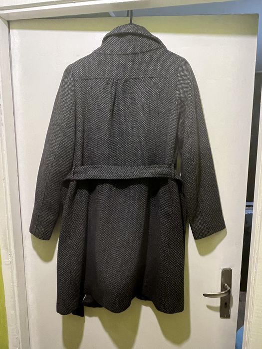 Палто дълго сиво, дамско палто