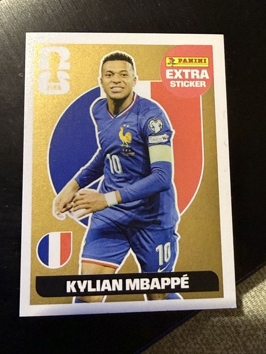 kiliyan mbape gold extra sticker