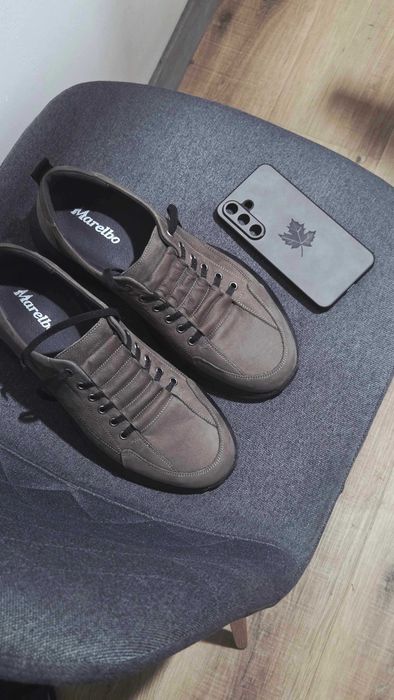 Pantofi Marelbo casual "994 bufo kaki" (de barbati, marime 41)
