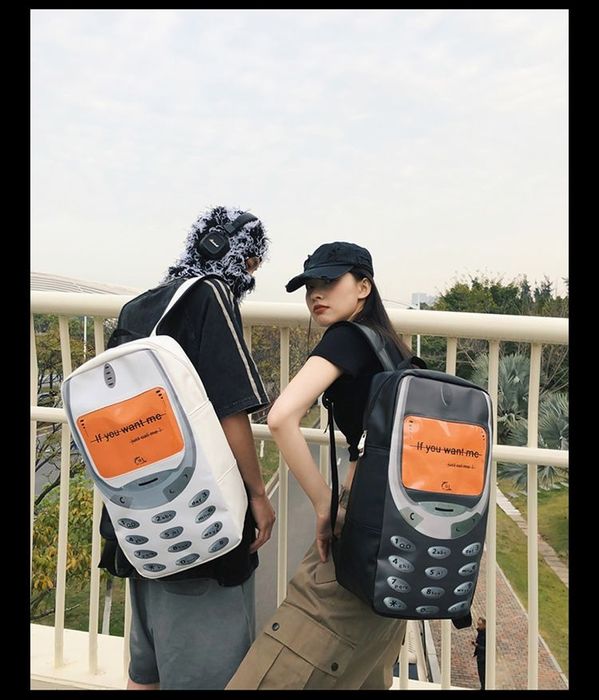 Рюкзак мужской женский в форме телефона прикольный необычный большой