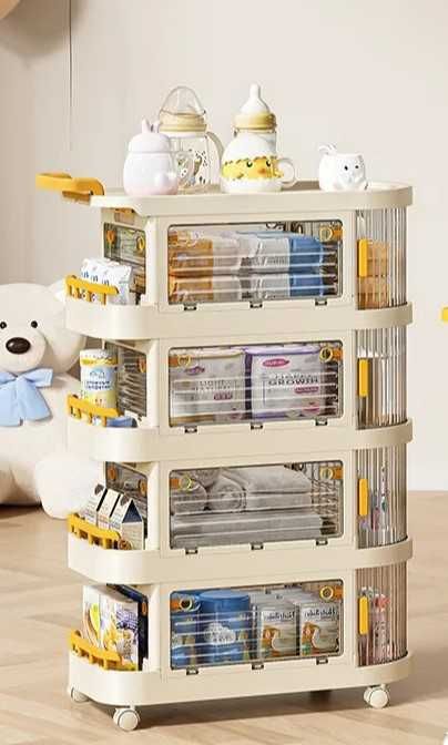 Прозрачная коляска для хранения детских материалов