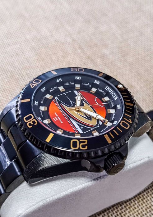 Ceas Invicta NHL Anaheim Ducks Quartz Black Dial – Barbati