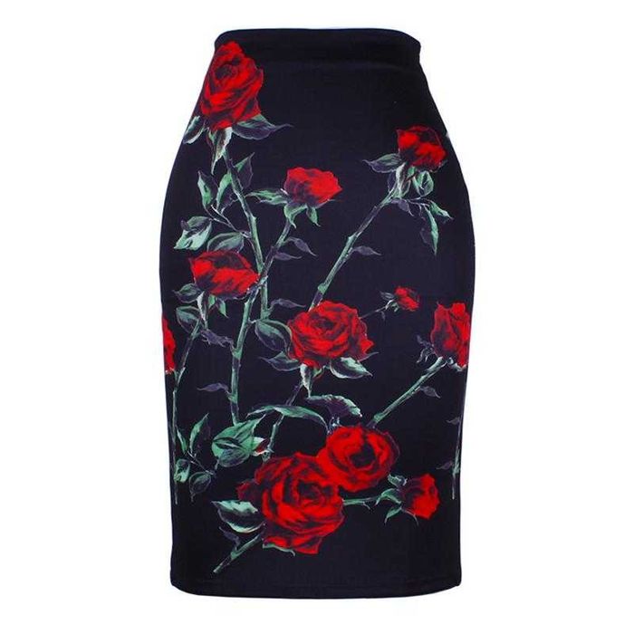 Fuste elegante  florale