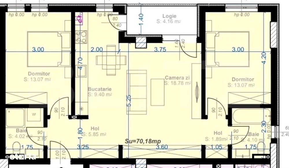Apartament 3 camere, 70 mp utili, zona Aradului — fotografia 1