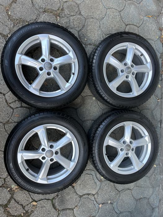 Jante 5x112mm, anvelope iarna 225/55 R17 Audi A4, B8, B9, A6 C6 C7, A5