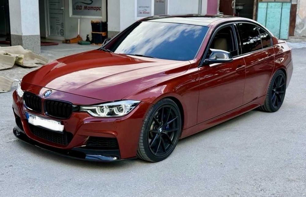 Преден лип спойлер – BMW 3 Series F30, за M-Tech броня, черен, бмв ф30