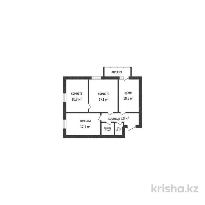 Продажа 3-комнатной квартиры береке