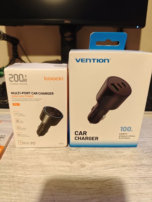 Мощни зарядни за кола 200W 100W