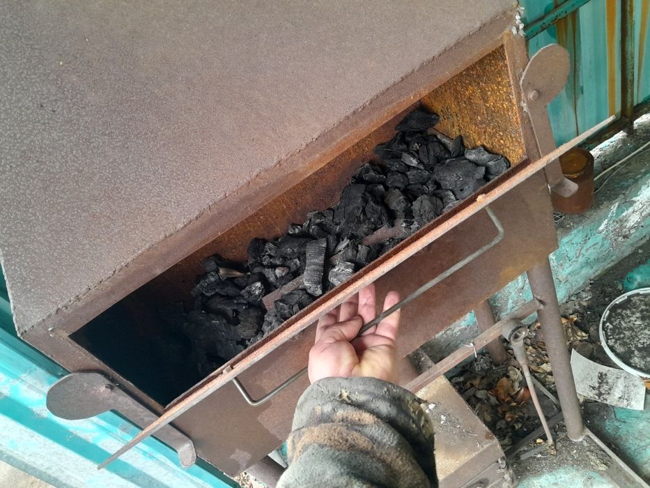 Мангал +коптилка металл 3мм новый