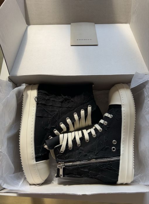 Rick Owens Slashed Black
