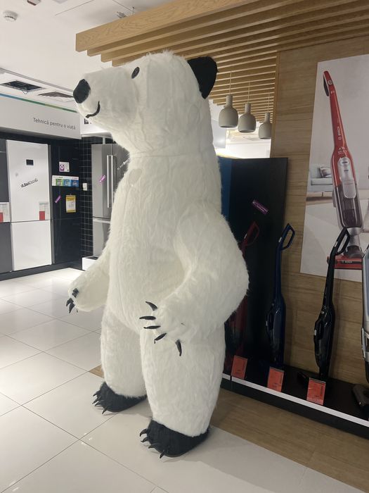 Mascota  urs gonflabil 2.60 h cu baterie si incarcator