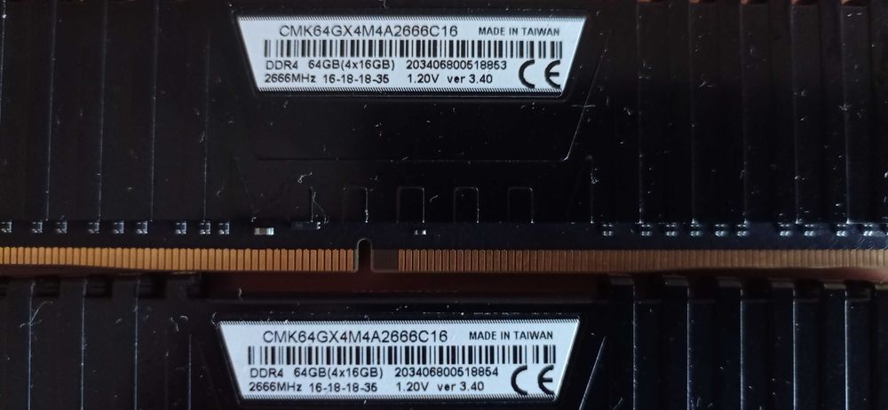 DDR4 2x16 Vengeance 2666hz