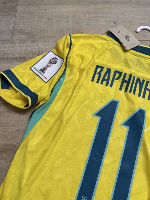 Tricoud e fotbal Nationala Braziliei Raphinha 11 nike nou marime M