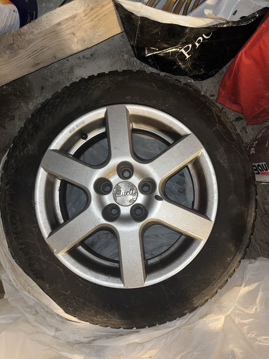 Jante Aluett R15 5x100 cu anvelope de iarnă noi