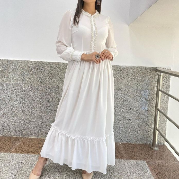 Ақ көйлек сырға салуга