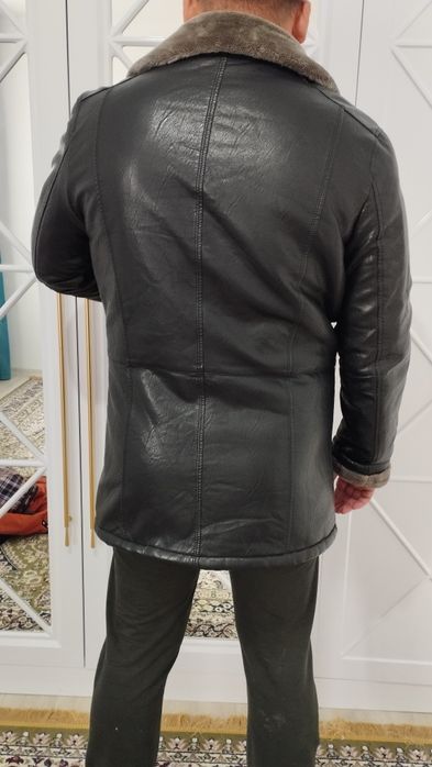 Мужской дубленка размер подойдет 54 56