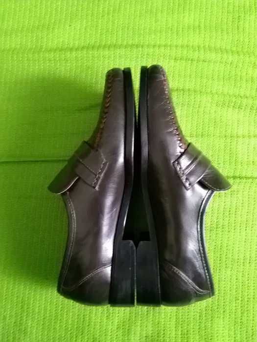 Pantofi piele, noi - Mocasini Senator marimea 40