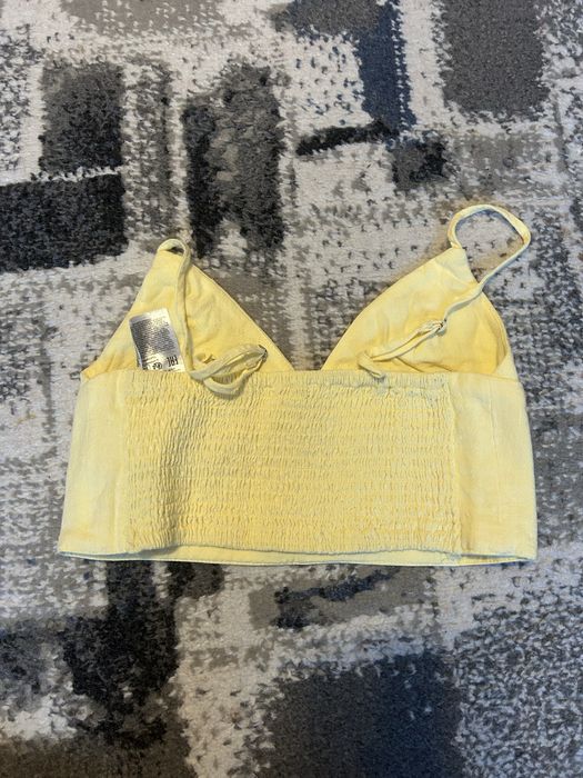 Crop top galben