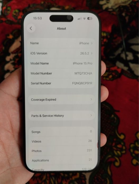 Iphone 15 pro 128 fb