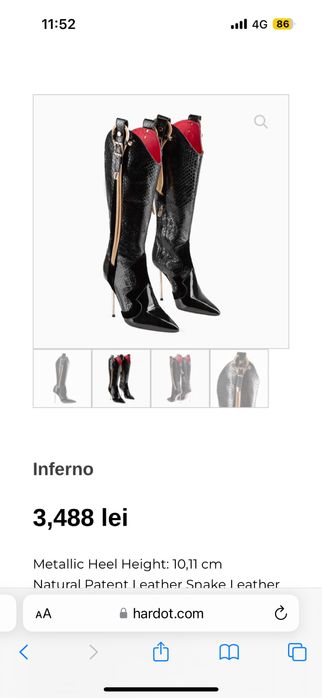 Cizme hardot masura 37, noi