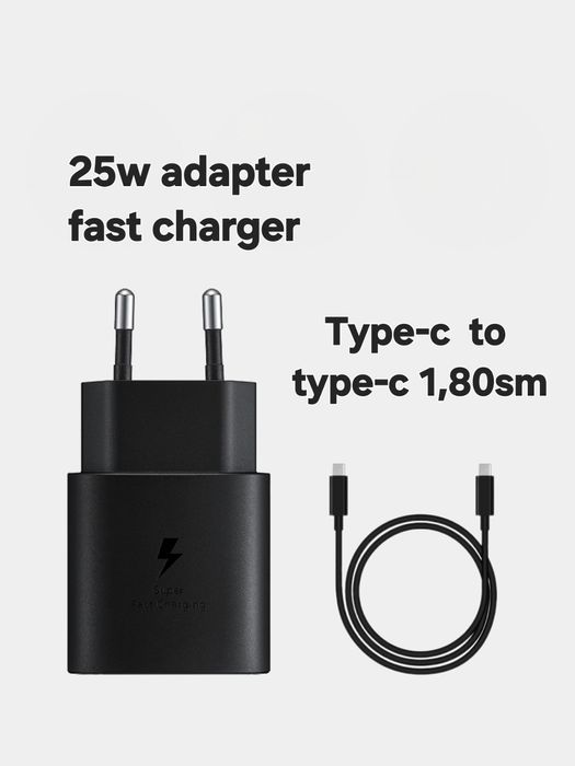 Samsung 25w adapter & kabel  type-c  1,80sm
