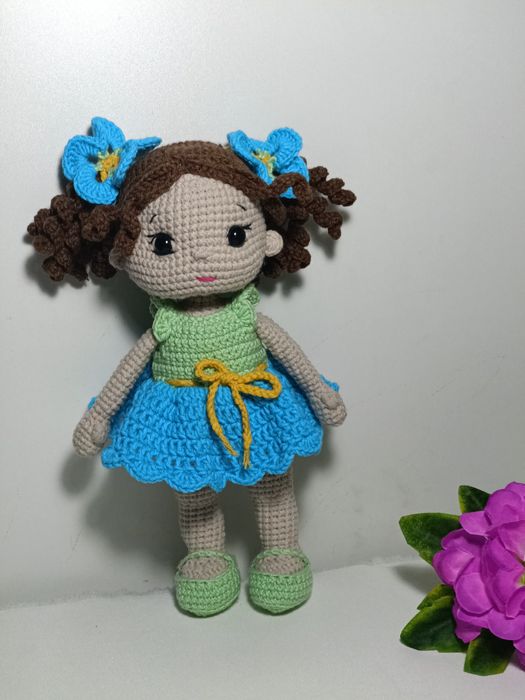 Кукла крючком(ручная работа)
