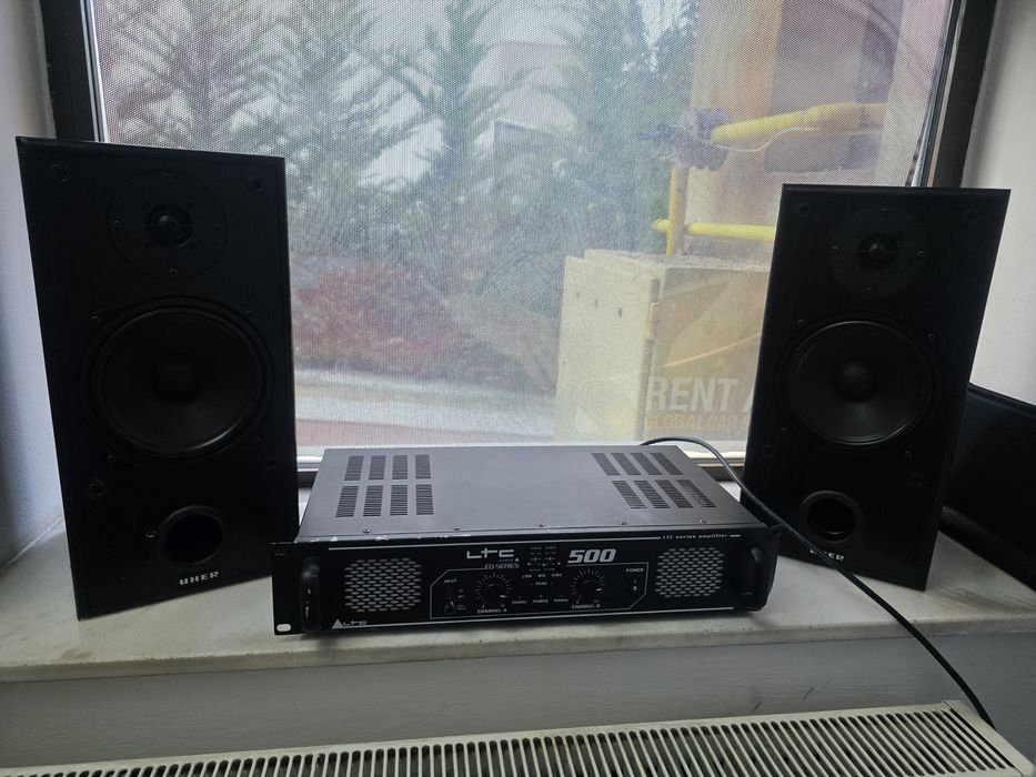 Amplificator ltc 500  cu boxe de raft Uher 100w Rms