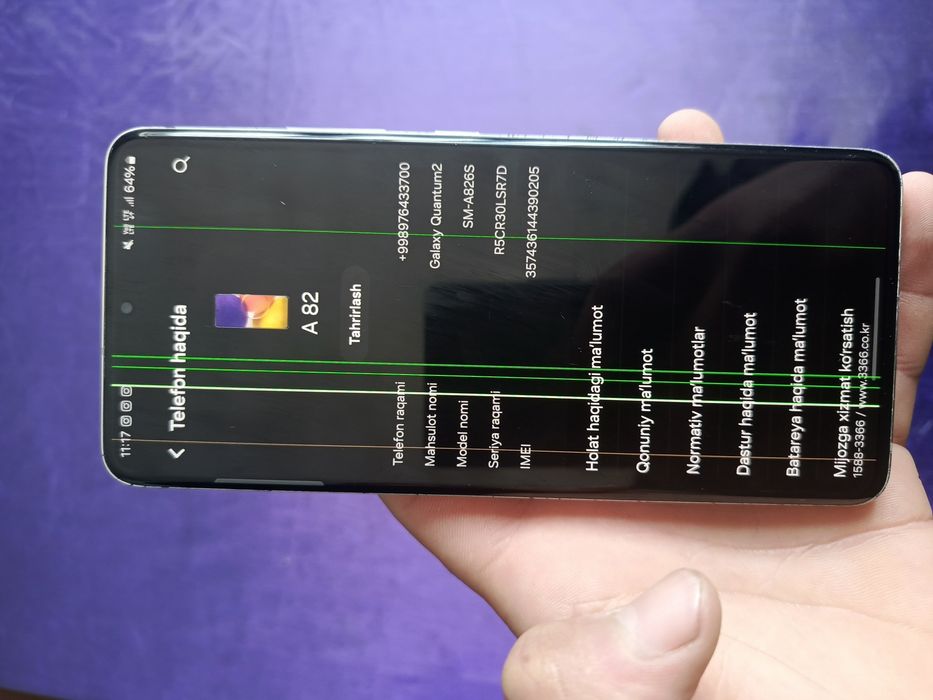 A82 kelishamiz telefon ideal