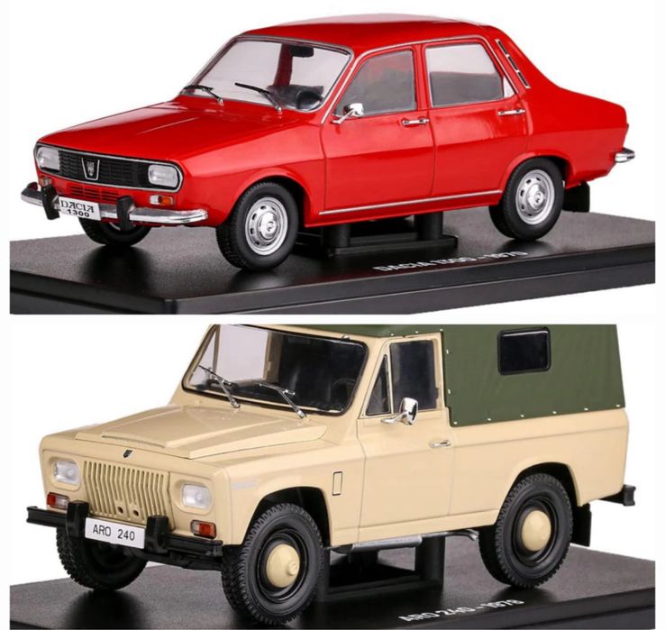 Pachet Machete Hachette Aro 240 1970 & Dacia 1300 1970 1/24