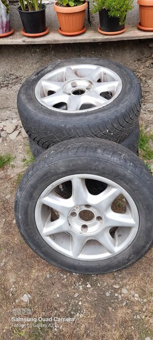 Jante ford aliaj și oțel 4×108  15"și cauciucuri  195 60 15