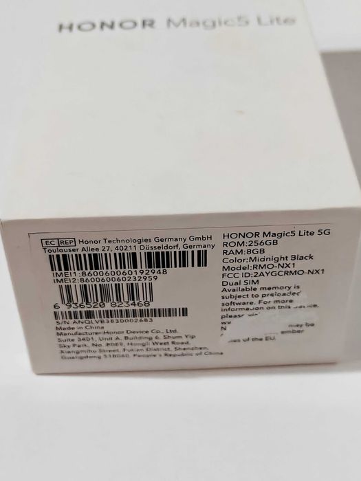 Honor Magic5 Lite 5G 256 GB 8RAM  Impecabil Ca Nou