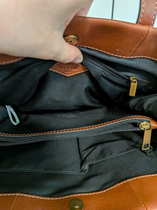 Geantă Fossil Carmen Shopper Piele