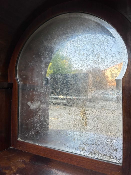 Dulap cu Vitrina ArtDeco interbelica anii '40; Biblioteca; Bufet