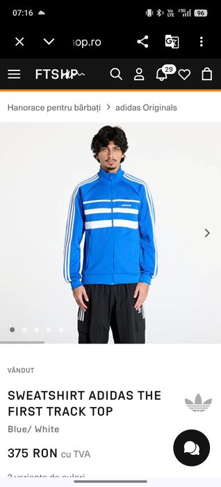 Bluză bărbați Adidas Originals XL/XXL