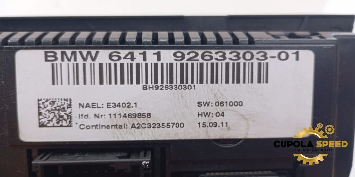 Comanda AC 64119263303-01 BMW Seria 3 E91 [facelift] [2008 - 2013]