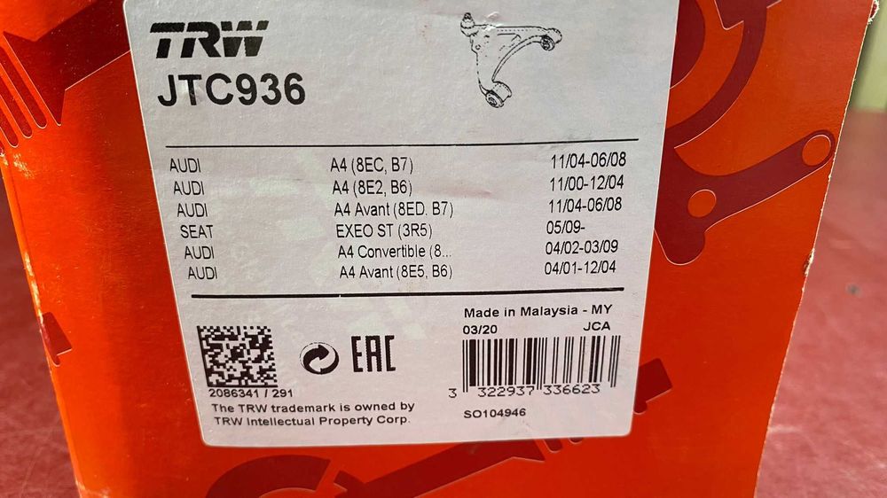 Brat suspensie roata fata Trw Jtc 936