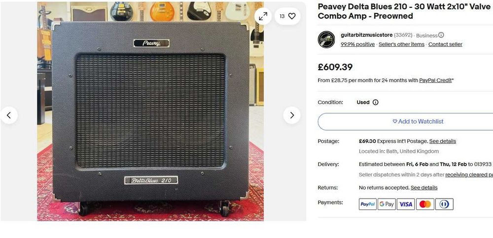 Peavey Delta Blues 210 BT