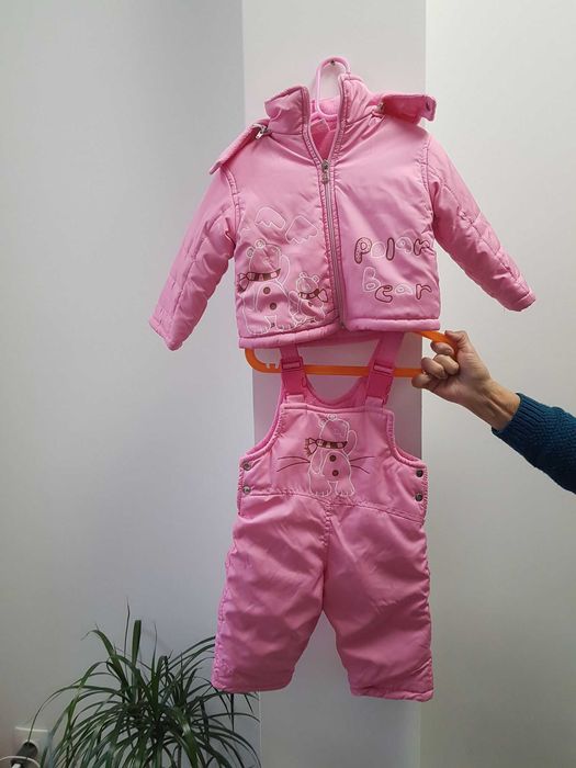 Детски зимен комплект (2 части), за момиче, ръст 86 см.