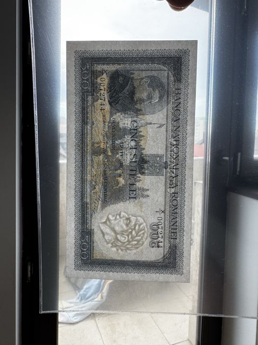 500 lei 1936 aunc bancnota romania