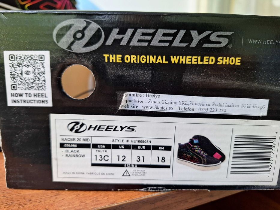 Adidași Heelys Original cu roți ,mărime 31 – stare foarte bună!