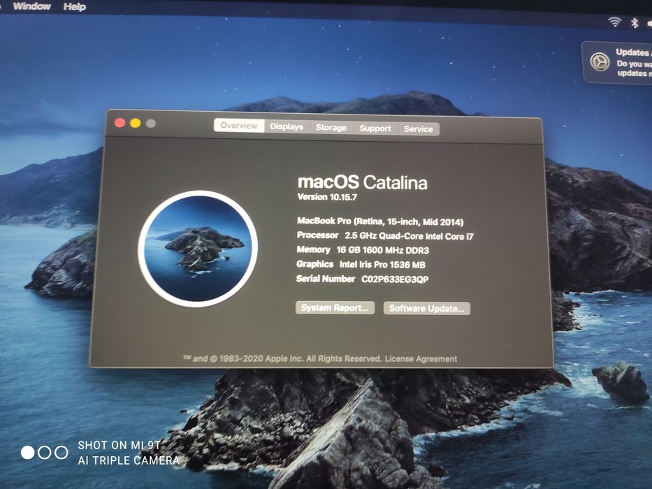 Macbook pro mid 2014 yil