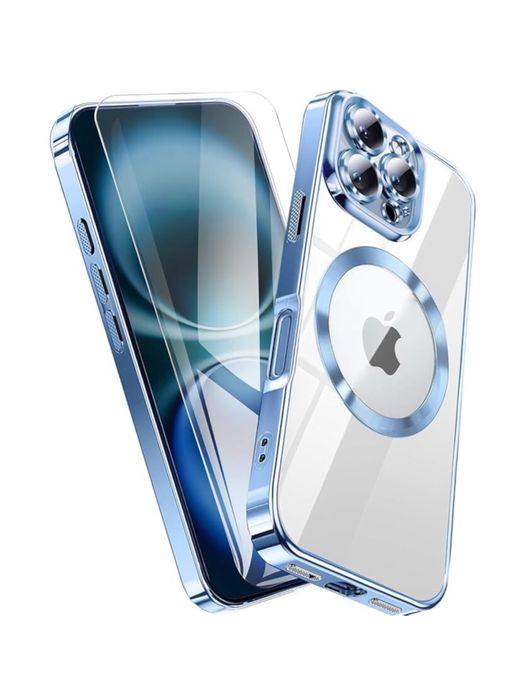 Husa Luxury Magsafe Clear Iphone 11/12/13/14/15/16E/16/17/PRO/MAX/AIR