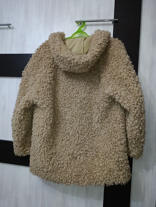 Плюшевое полупальто