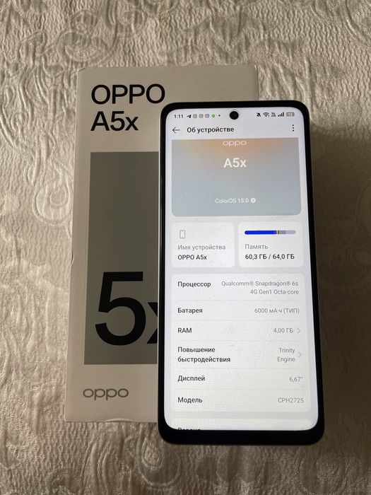 Oppo A5x 64gb /4