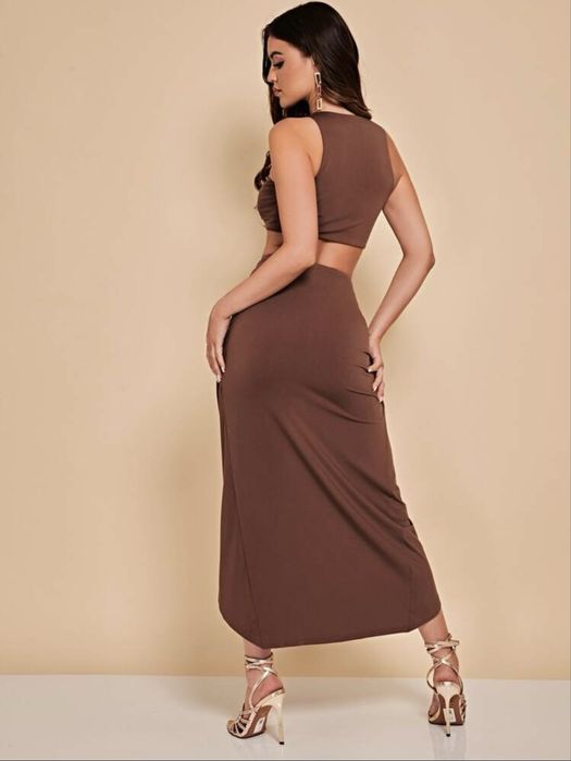 Страхотен сет в кафяво