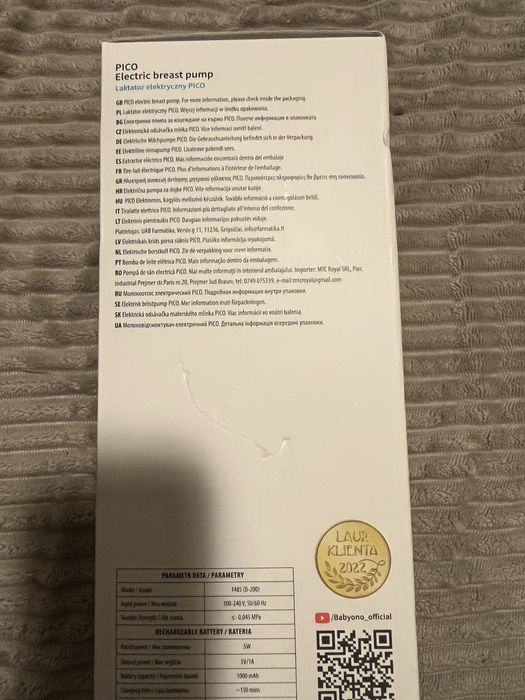 Pompa de san NOUA electrica Babyono