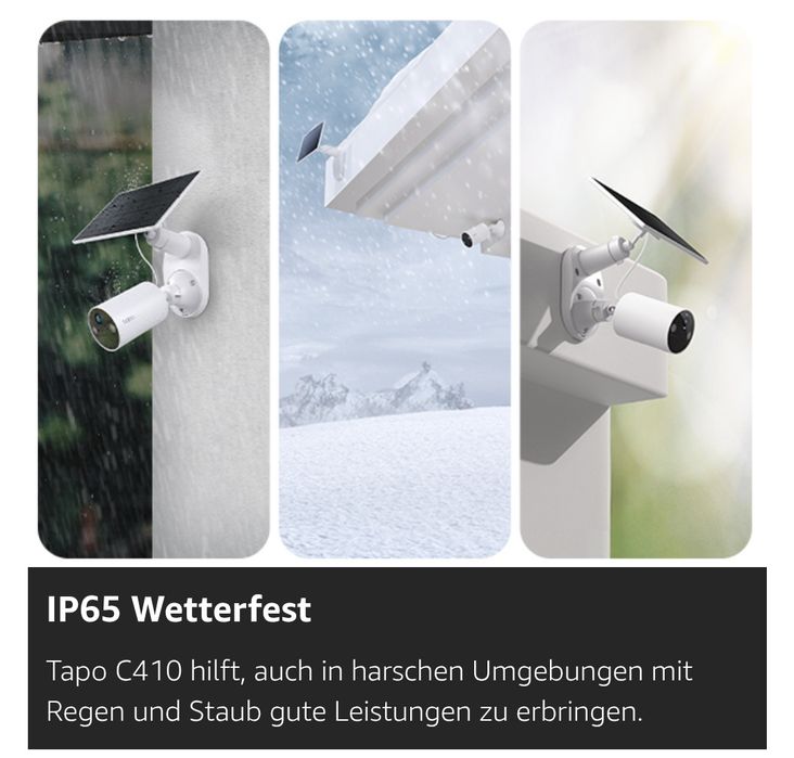 Cameră Tapo tp-link Solară de Supraveghere 2K cu panou solar