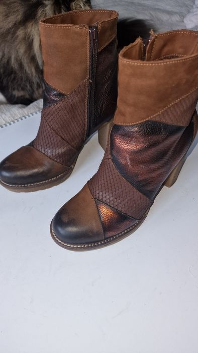 Ghete piele ext cu toc 9cm Mărime 37cm